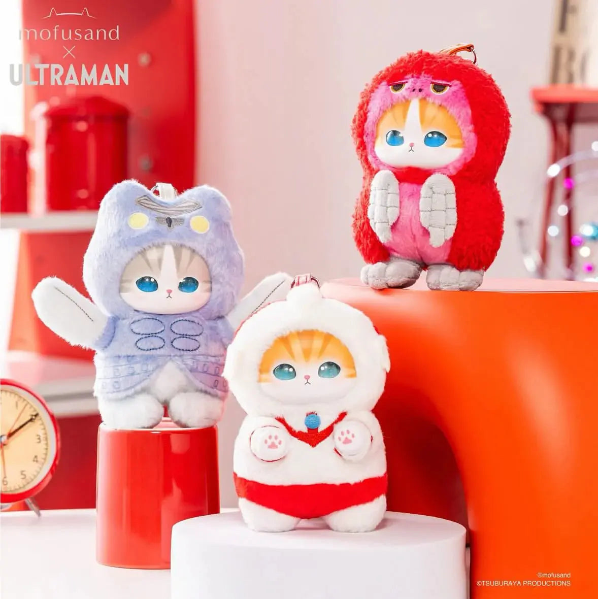 Mofusand X ULTRAMAN Kiramekko Plush Pendant Blind Box (PRE-ORDER) Kiramekko
