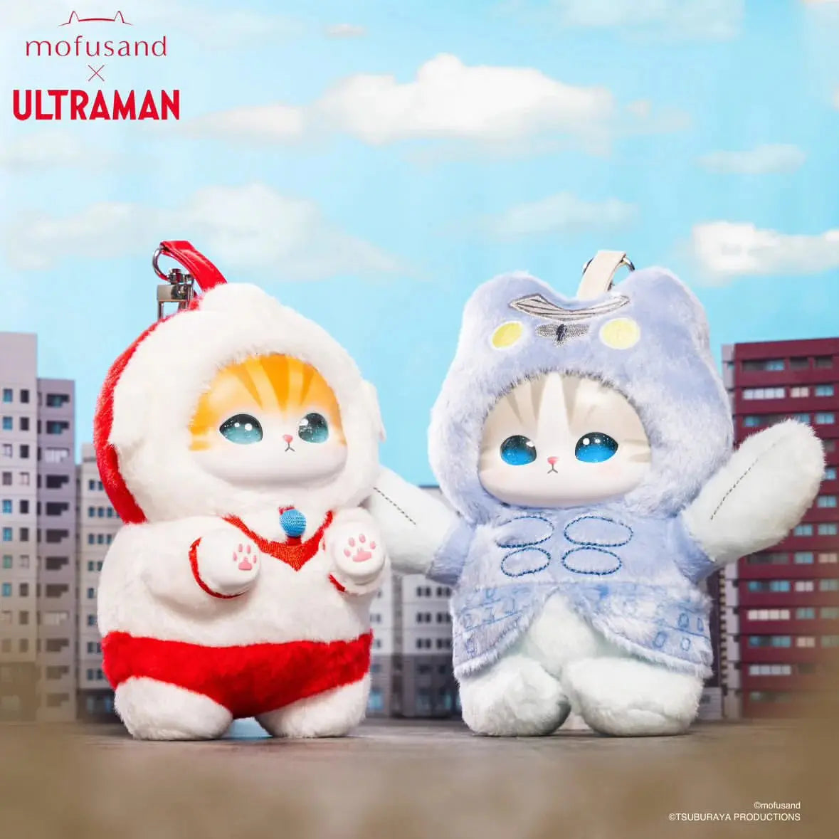 Mofusand X ULTRAMAN Kiramekko Plush Pendant Blind Box (PRE-ORDER) Kiramekko