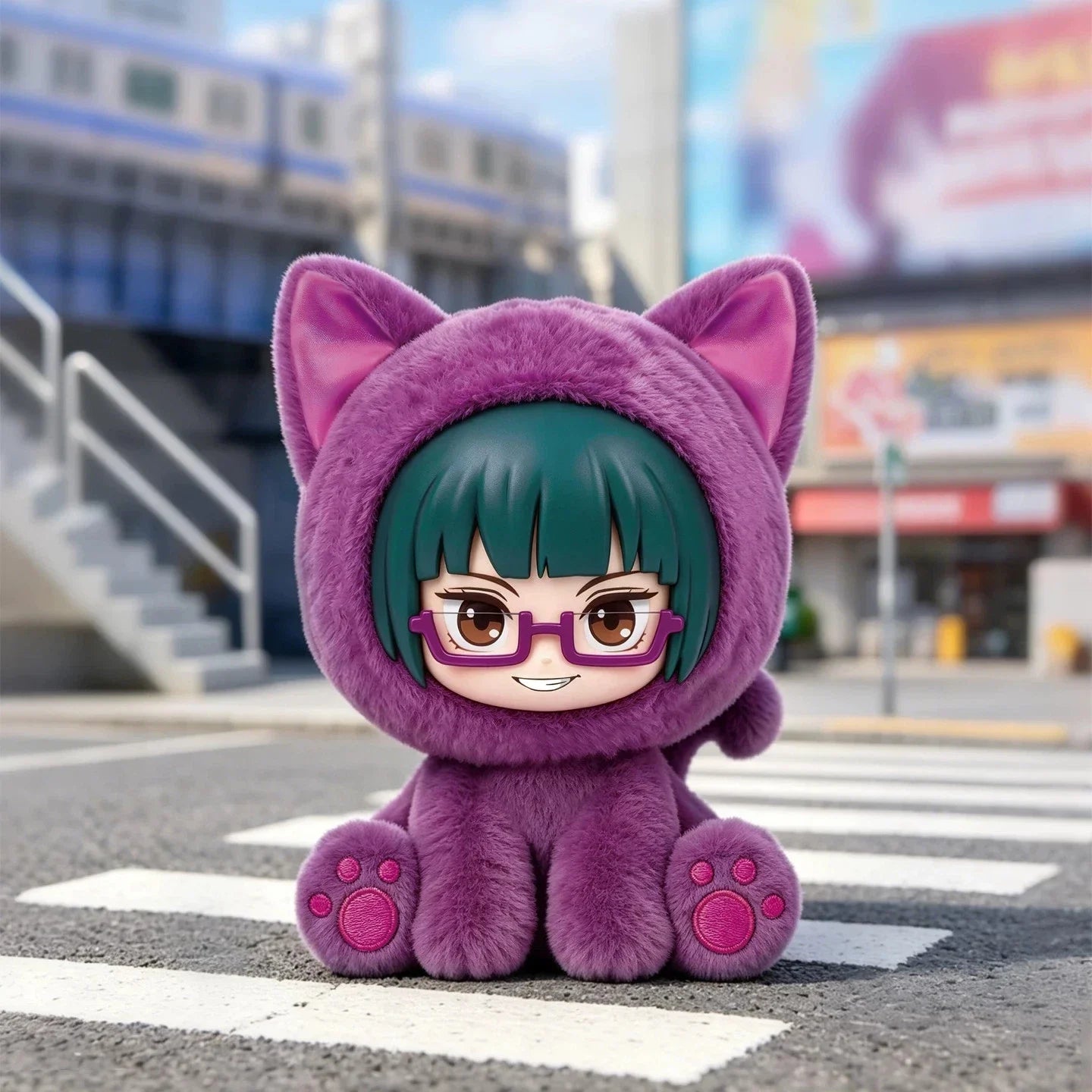 Jujutsu Kaisen Sitting Cat Party Series Plush Pendant Blind Box Eaki
