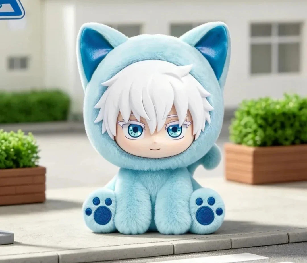 Jujutsu Kaisen Sitting Cat Party Series Plush Pendant Blind Box Eaki