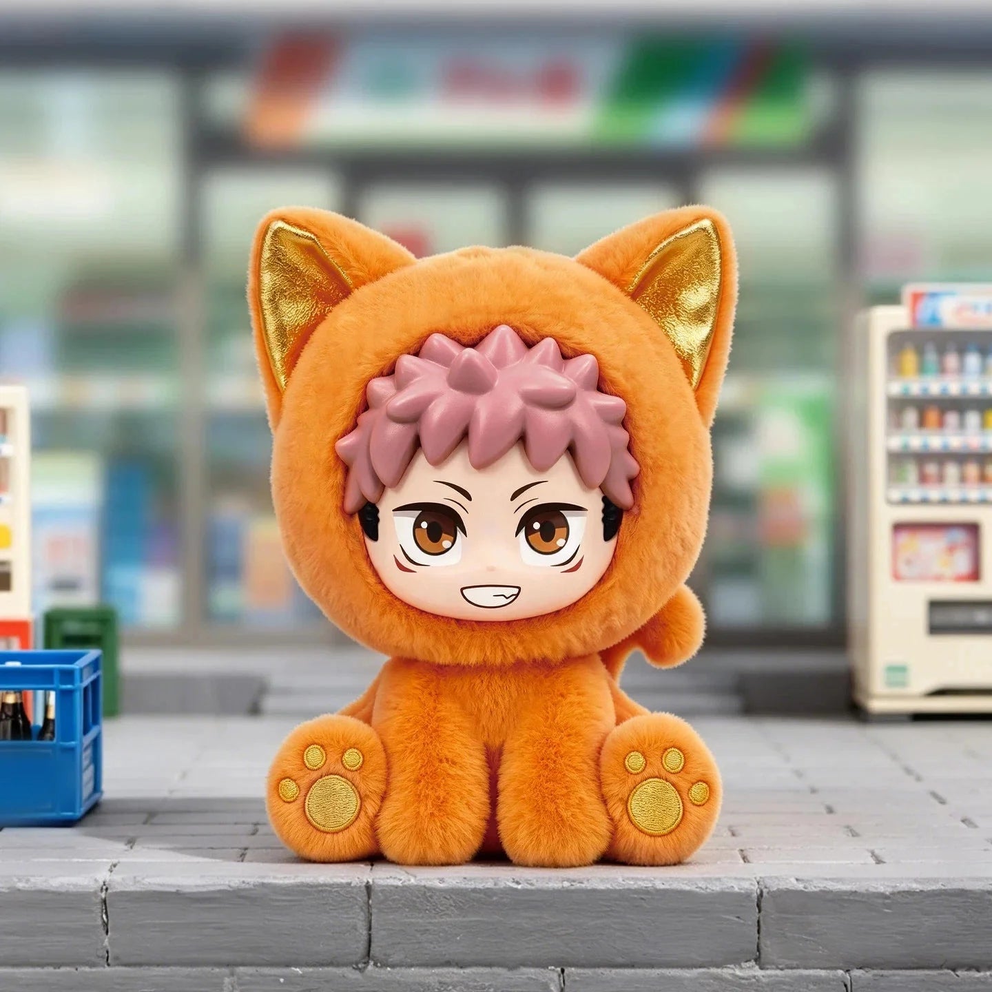 Jujutsu Kaisen Sitting Cat Party Series Plush Pendant Blind Box Eaki