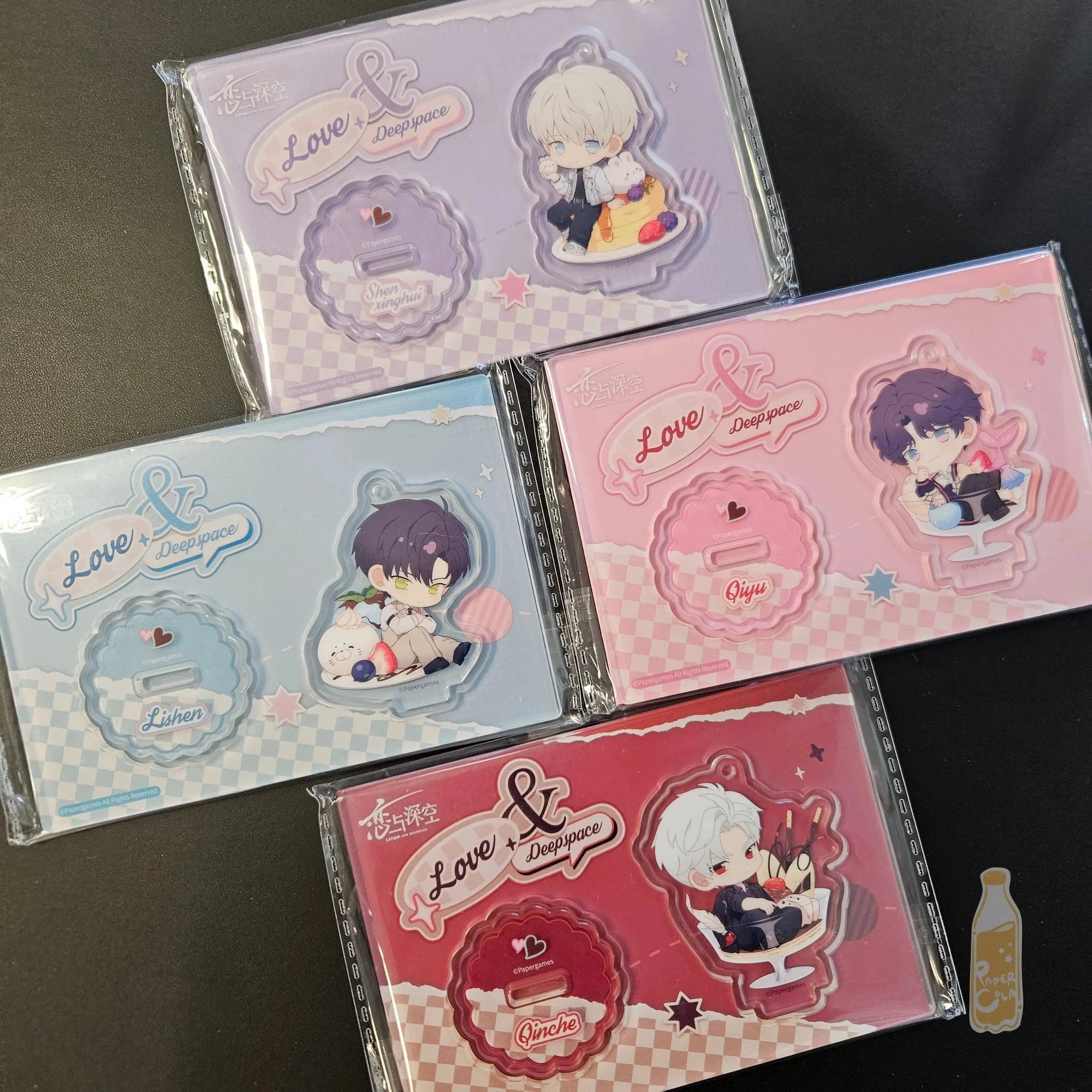 Love and Deepspace Heart Whispers Chibi Stand Keychain Love and Deepspace
